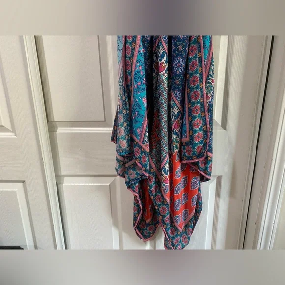 Tolani Bohemian Maxi Dress with Geometric Patterns Size XS - Picture 2 of 11